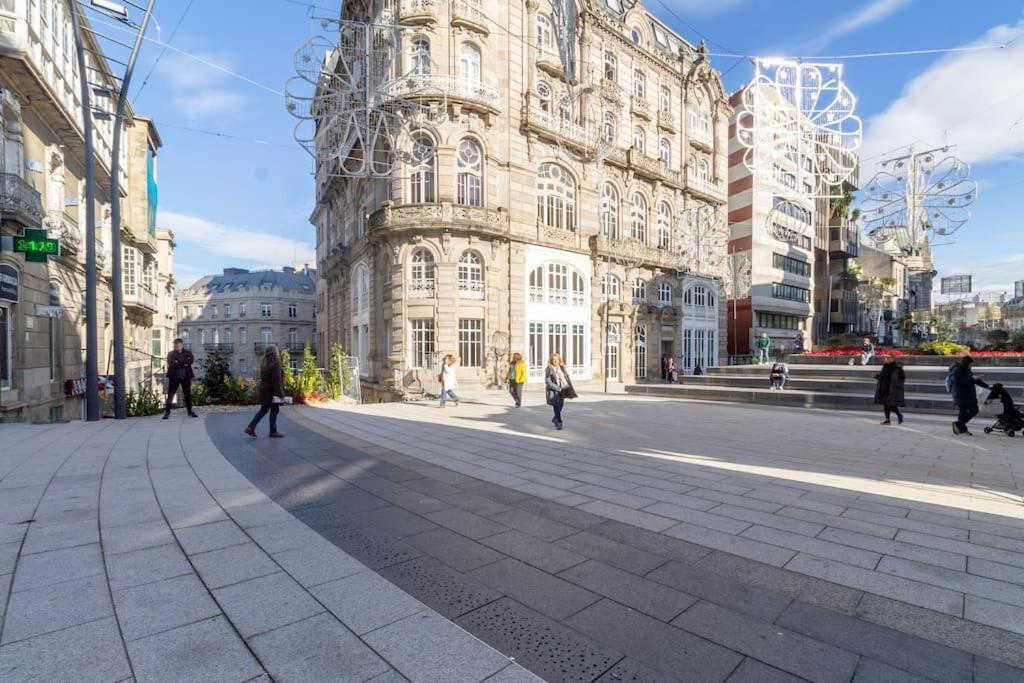 ヴィーゴEn Un Edificio Senorial: Duplex Totalmente Nuevo.アパートメント エクステリア 写真