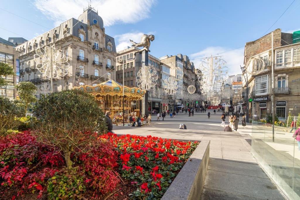 ヴィーゴEn Un Edificio Senorial: Duplex Totalmente Nuevo.アパートメント エクステリア 写真