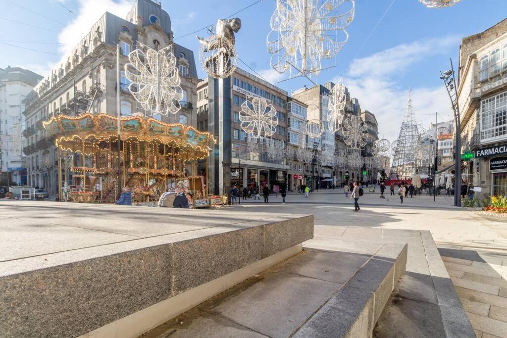 ヴィーゴEn Un Edificio Senorial: Duplex Totalmente Nuevo.アパートメント エクステリア 写真